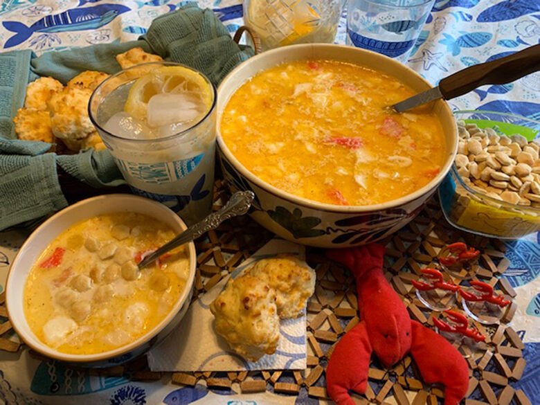 My Leader Yummy – Seafood Bisque, Cheddar Garlic Biscuits